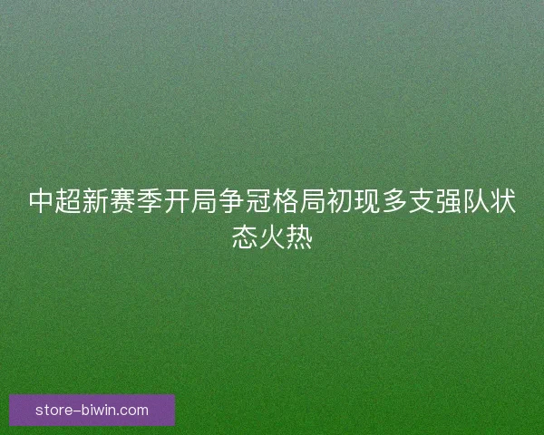 中超新赛季开局争冠格局初现多支强队状态火热